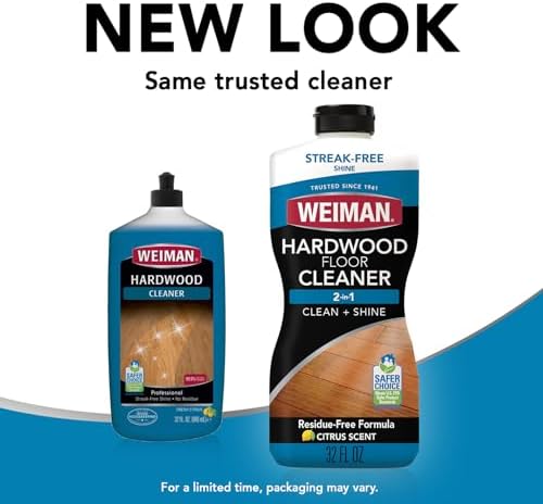 Limpiador de Pisos de Madera Weiman para Pisos Acabados, Ingeniería, Vinilo y Laminados - Brillo Sin Rayas, Sin Residuos - 32 oz (Paquete de 2) - imagen 7