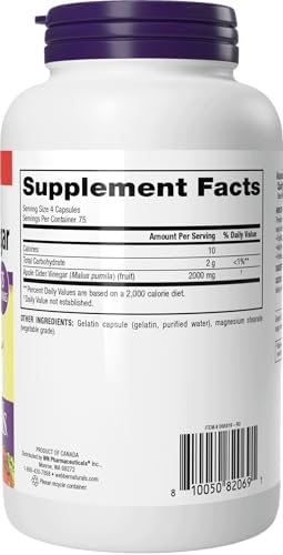 Cápsulas de Vinagre de Sidra de Manzana Webber Naturals 2000 mg con La Madre, Alta Potencia, 300 Cápsulas, Soporte Digestivo Natural, Sin OGM, - imagen 8