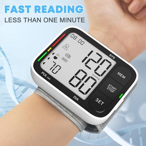 Manga para medir presión arterial aprobada por la FDA, universal (5.3-8.4in), pantalla LCD grande, 2 usuarios, 240 memorias, incluye 2 pilas AAA y - imagen 2