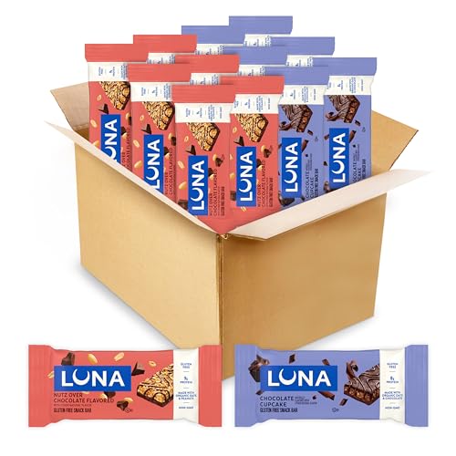Barra LUNA - Paquete Variado - 2 Sabores - Barras de Snack Sin Gluten - No OGM - Barras de Proteína - Hechas con Avena Orgánica (Paquete de 12) - imagen 6