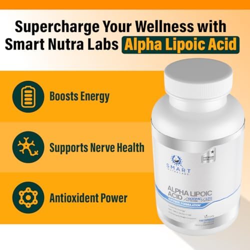 Ácido Alfa Lipoico 600mg por Porción, 240 Cápsulas Veganas - Libre de Gluten, ALA Puro No Transgénico - Apoya Energía y Antioxidantes - imagen 5