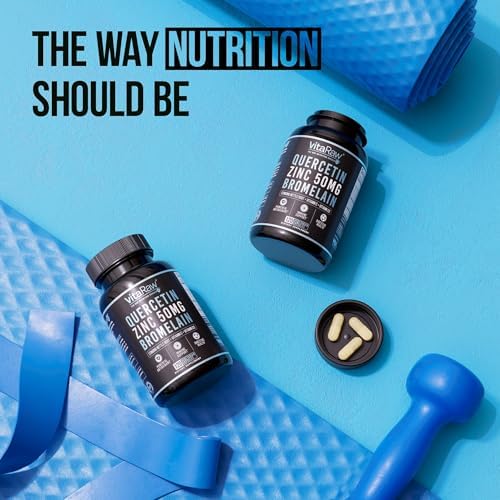 VitaRaw Quercetina con Bromelina 500 mg en Cápsulas, Apoya la Respuesta Inmunitaria, Confort Articular y Bienestar General - Vitamina C, Zinc 50 mg y - imagen 7