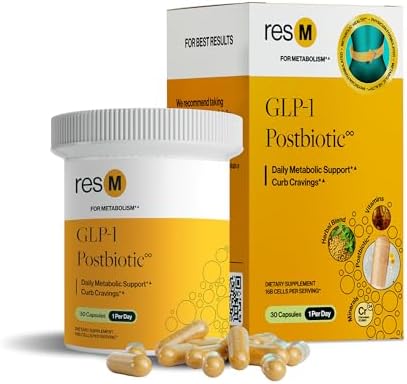 resM GLP-1 Postbiótico - Suplemento Activador GLP 1 para Hombres y Mujeres, Vitaminas Veganas para la Salud Intestinal, 30 Cápsulas Vegetarianas - imagen 1