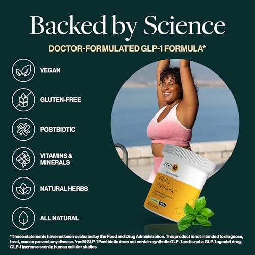 resM GLP-1 Postbiótico - Suplemento Activador GLP 1 para Hombres y Mujeres, Vitaminas Veganas para la Salud Intestinal, 30 Cápsulas Vegetarianas - imagen 5