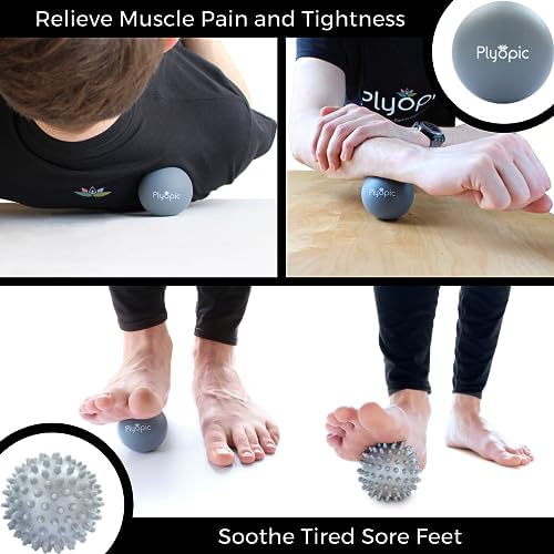 Set de Pelotas de Masaje Plyopic – para Masaje Muscular Profundo, Liberación Miofascial, Puntos Gatillo, Movilidad, Fascitis Plantar - Elimina la - imagen 5
