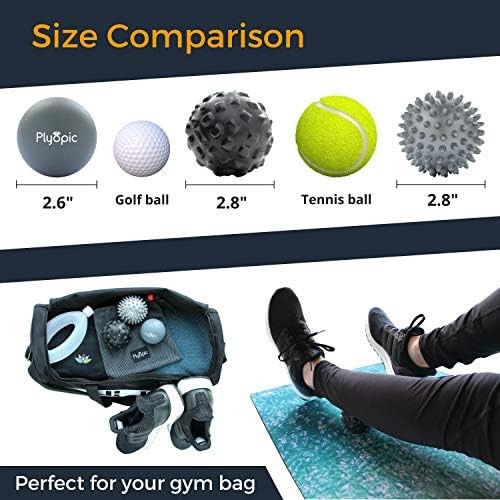 Set de Pelotas de Masaje Plyopic – para Masaje Muscular Profundo, Liberación Miofascial, Puntos Gatillo, Movilidad, Fascitis Plantar - Elimina la - imagen 7