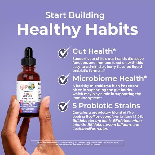 Probiotico Líquido Muy Berry para Niños MARYRUTH'S Organics, 2 FZ - imagen 5