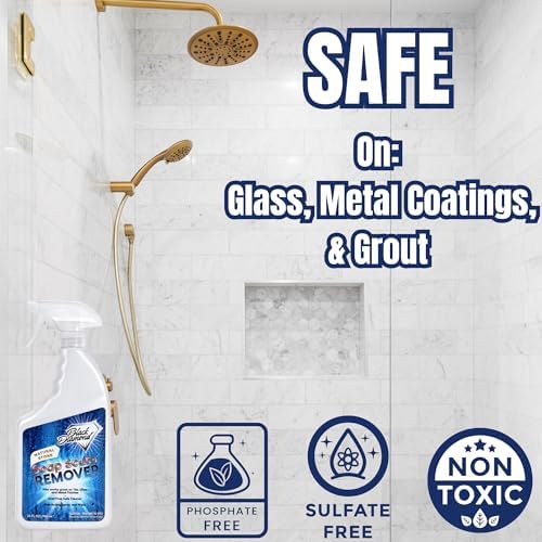 Limpiador en Spray para Remover Sarro de Jabón en Duchas Black Diamond Stoneworks. Ideal para Bañeras, Puertas de Vidrio, Mármol y Azulejos. - imagen 7