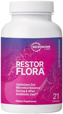 Microbiome Labs RestorFlora - Probióticos para Hombres y Mujeres para la Salud Digestiva y Restablecimiento Intestinal - Saccharomyces Boulardii (21 - imagen 1