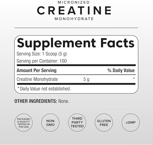 Creatina Monohidratada Micronizada Puregen Labs 500g – Pura, Sin Sabor, Sin Aditivos | 5000mg por Porción (5g) - 100 Porciones | Probada por Terceros - imagen 2