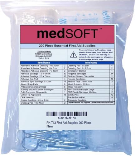 Kit de Reabastecimiento de ros Auxilios - 200 Piezas - Suministros Sueltos para Reabastecer Kits de ros Auxilios - imagen 2