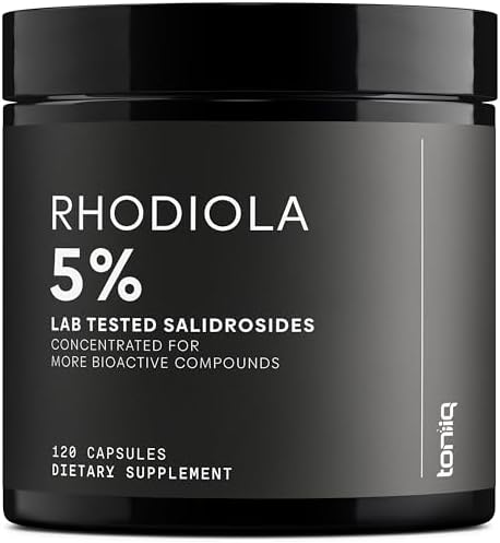 Toniiq Rhodiola Rosea Triple Fuerza 600mg - 120 Cápsulas - Extracto Concentrado 5% Salidrosido - Altamente Purificado y Bioavailable - imagen 1