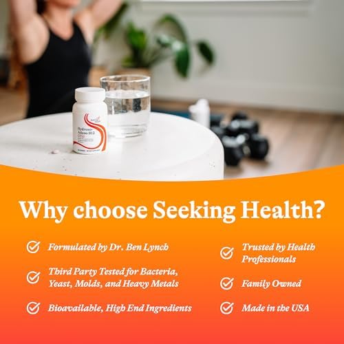 Seeking Health Hydroxo-Adeno B12 2000 mcg, Libre de Metilo, Apoya Energía, Enfoque, Desintoxicación y Homocisteína, Vegano (60 tabletas) - imagen 6