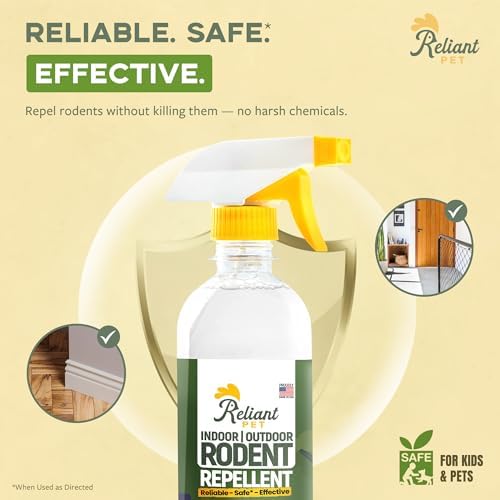Spray de Aceite de Menta Reliant para Roedores - 16oz - Repelente de Ratones y Ratas, Repelente de Ardillas, Seguro para Mascotas, Hecho en EE. UU. - imagen 2