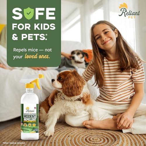 Spray de Aceite de Menta Reliant para Roedores - 16oz - Repelente de Ratones y Ratas, Repelente de Ardillas, Seguro para Mascotas, Hecho en EE. UU. - imagen 4