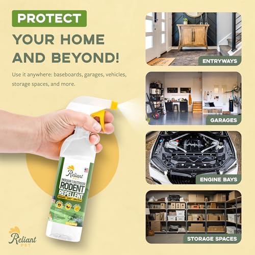 Spray de Aceite de Menta Reliant para Roedores - 16oz - Repelente de Ratones y Ratas, Repelente de Ardillas, Seguro para Mascotas, Hecho en EE. UU. - imagen 6