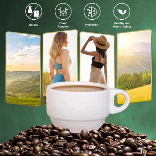 Extracto en Polvo de Grano de Café Verde Premium - Suplementos Sin Gluten con 10 Mezclas Naturales de Salud, Café Instantáneo, 180g (18 Sobres) - imagen 8