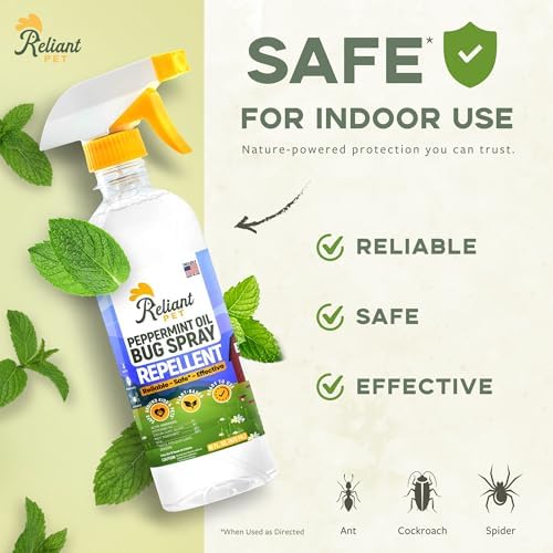 Spray de Aceite de Menta Reliant Pet - 16oz - Control de Insectos y Plagas - Seguro para Niños y Mascotas - Hecho en EE. UU. - Spray para Hormigas, - imagen 2
