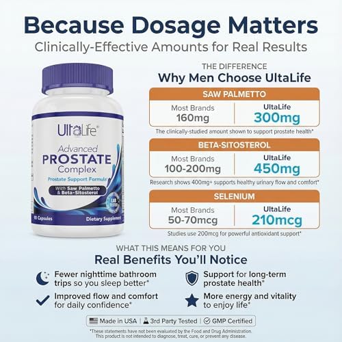 Suplemento Avanzado de Saw Palmetto para la Salud Prostática Masculina con Beta Sitosterol - 90 Cápsulas para Confort Urinario y Calidad del Sueño - imagen 3