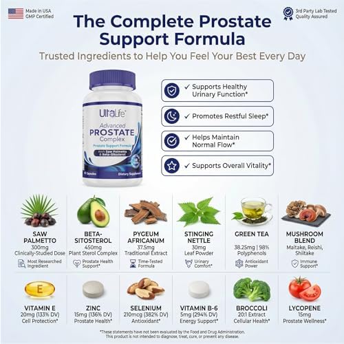 Suplemento Avanzado de Saw Palmetto para la Salud Prostática Masculina con Beta Sitosterol - 90 Cápsulas para Confort Urinario y Calidad del Sueño - imagen 4