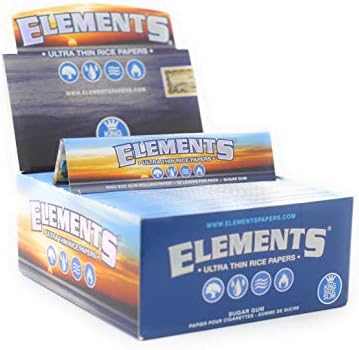 Papel de fumar ultradelgado King Size Slim Elements - Caja completa de 50 paquetes - imagen 1
