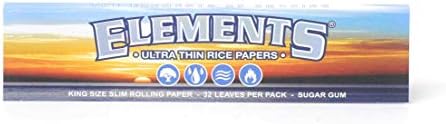Papel de fumar ultradelgado King Size Slim Elements - Caja completa de 50 paquetes - imagen 2