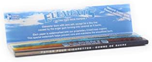 Papel de fumar ultradelgado King Size Slim Elements - Caja completa de 50 paquetes - imagen 3