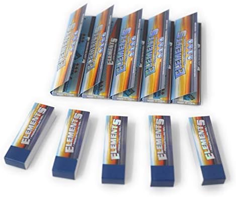 Papel de fumar ultradelgado King Size Slim Elements - Caja completa de 50 paquetes - imagen 6