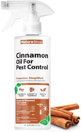 Aceite de Canela NatureStop para Control de Plagas, Spray Natural de Aceite Esencial para Insectos y Plagas del Hogar, 16 oz (475 mL) - imagen 1