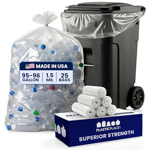 Bolsas de Basura Plasticplace para Bote de 95-96 Galones, 25 Piezas (Paquete de 1) - imagen 2