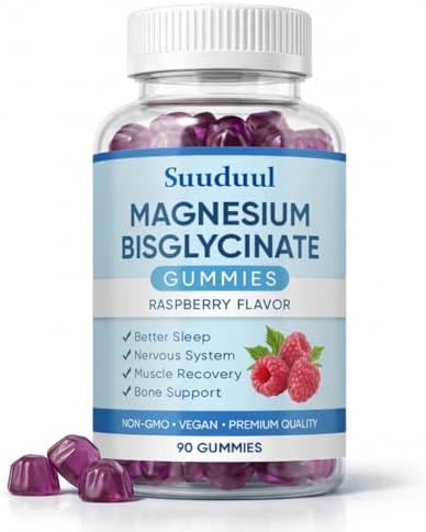 Gomitas de Bisglicinato de Magnesio, 400mg Suplemento de Alta Absorción, Sabor Frambuesa, Apoya Función Muscular y Nerviosa, Relajación y Bienestar - imagen 1