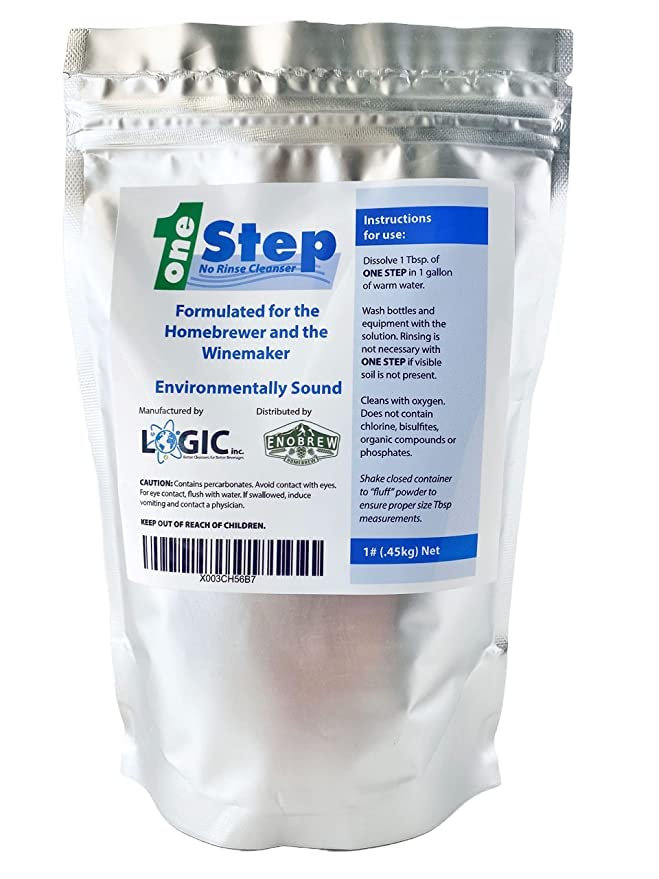 Limpiador Enobrew One Step Sin Enjuague (1 lb) para Homebrew en Bolsa de Aluminio - imagen 1