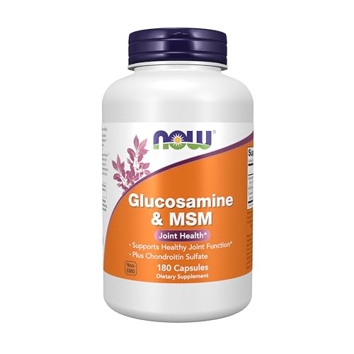 Suplementos NOW Foods, Glucosamina y MSM con Sulfato de Condroitina, Salud Articular*, 180 Cápsulas Veganas - imagen 6