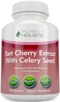 Cápsulas de Extracto de Cereza Ácida 1,000mg - 180 Cápsulas, Suministro para 3 Meses - Mezcla con Polvo de Cereza Ácida y Semilla de Apio - imagen 1