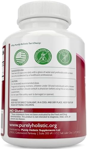 Cápsulas de Extracto de Cereza Ácida 1,000mg - 180 Cápsulas, Suministro para 3 Meses - Mezcla con Polvo de Cereza Ácida y Semilla de Apio - imagen 3