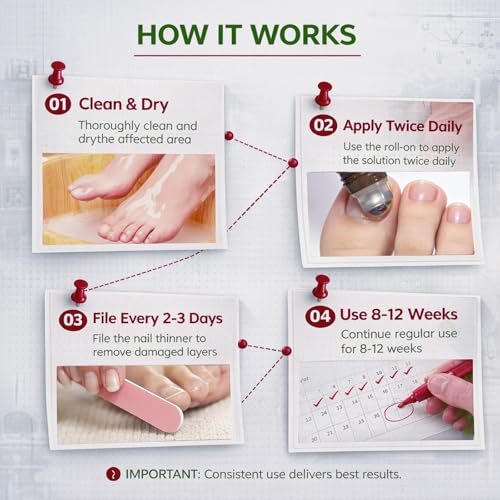 Tratamiento para Hongos en Uñas de Pies Extra Fuerte, 1% Tolnaftato, Antifúngico para Uñas Dañadas, 0.51 fl oz (Paquete de 1) - imagen 6