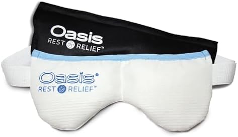Máscara para Ojos Ajustable OM8000 - Oasis Rest & Relief™ con Terapia Caliente y Fría | Alivio Reconfortante | Compresa para Ojos Secos - imagen 1