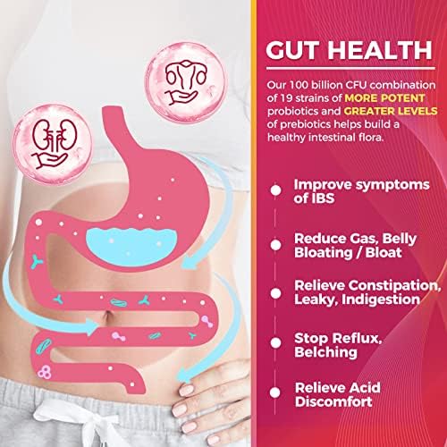 ZEBORA Probióticos para Mujeres 100 Mil Millones CFUs con Prebióticos, D-Mannosa y Arándano, Apoyo Digestivo, Inmunológico y de Salud Femenina, 45 - imagen 3