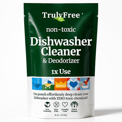Limpiador Natural para Lavavajillas Truly Free - Desincrustante, Combate Grasa y Sarro, Eliminador de Manchas de Agua Dura, Aroma a Limón, 4 oz - imagen 1