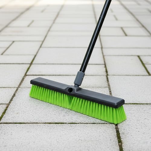 Escoba de 18” para Taller y Garage con Cerdas Suaves, Cepillo Pesado con Mango de 59” para Limpieza de Pisos Comerciales y Residenciales - imagen 6