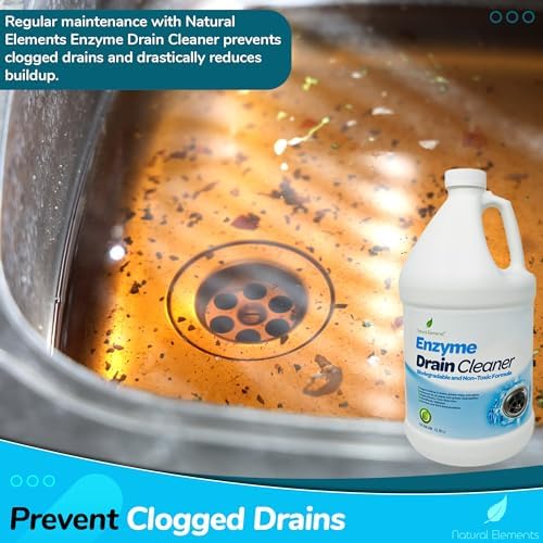Limpiador de Drenaje Enzimático Natural Elements | Descompone Grasas, Aceites y Acumulación de Papel en Drenajes, Tanques Sépticos, Trampas de Grasa, - imagen 4