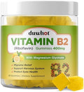 Gomitas de Vitamina B2 duwhot con Magnesio - Riboflavina 400mg para Alivio de Migrañas y Dolores de Cabeza, Veganas, 60 Gomas Masticables - imagen 1