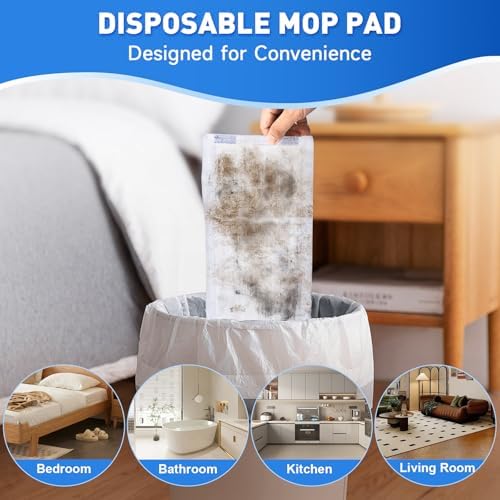 Recargas de Almohadillas para Mopas Compatibles con Swiffer WetJet, Desechables para Pisos de Madera, Azulejos, Laminados y Multi-Superficies, - imagen 7