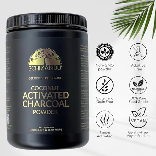 Polvo de Carbón Activado Orgánico de Schizandu - Natural, Vegano, Orgánico, Sin OGM - Botella Grande de 25 oz - imagen 2