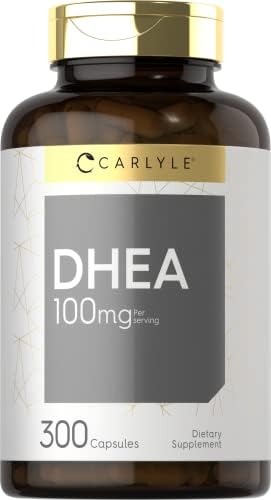 Suplemento Carlyle DHEA 100mg | 300 Cápsulas | Para Hombres y Mujeres | Sin OGM y Libre de Gluten - imagen 1