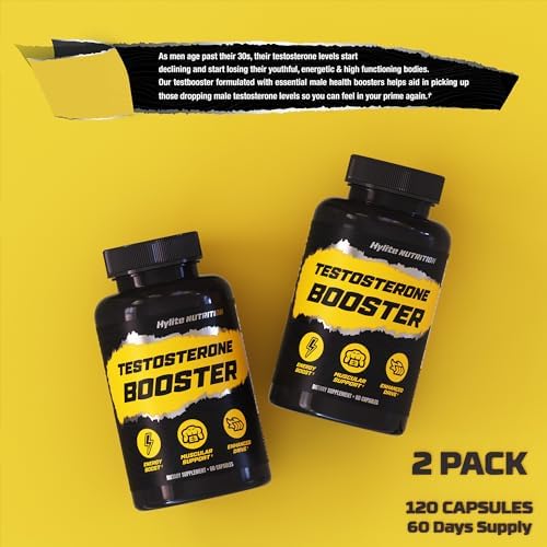 Suplemento Aumentador de Testosterona para Hombres - Mejora Muscular, Energía y Resistencia - 2 Paquetes de Pastillas para Entrenamiento y Bienestar - imagen 4