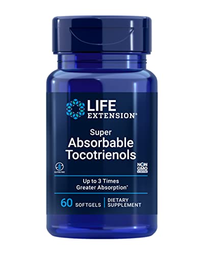 Tocotrienoles Super Absorbibles Life Extension, Vitamina E D-Alfa Tocoferol, Apoyo Crecimiento Capilar y Función Cerebral, 60 gelatinas blandas, - imagen 2