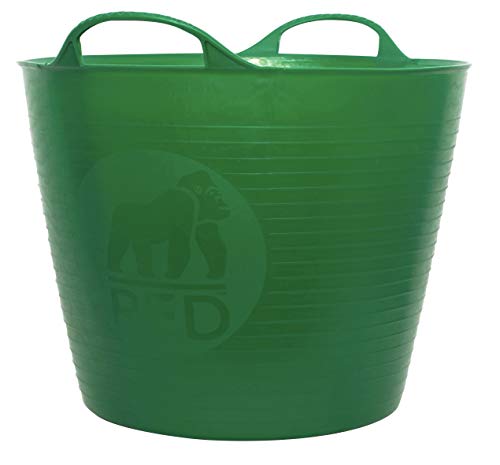 Tina Plástica Flexible Roja Gorilla Mediana, Almacenamiento de Juguetes, Ropa, Jardinería y Más, 26 Litros/6.8 Galones, Verde - imagen 4