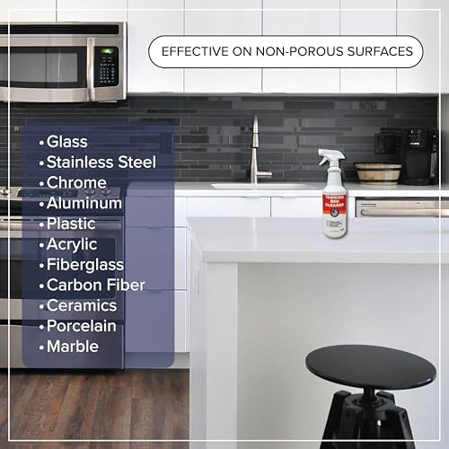 Limpiador para Camas de Bronceado Tillbrook de 32 oz, Spray Universal Sin Rayas para Superficies No Porosas y Acrílicas – Cubre 500 pies cuadrados – - imagen 4