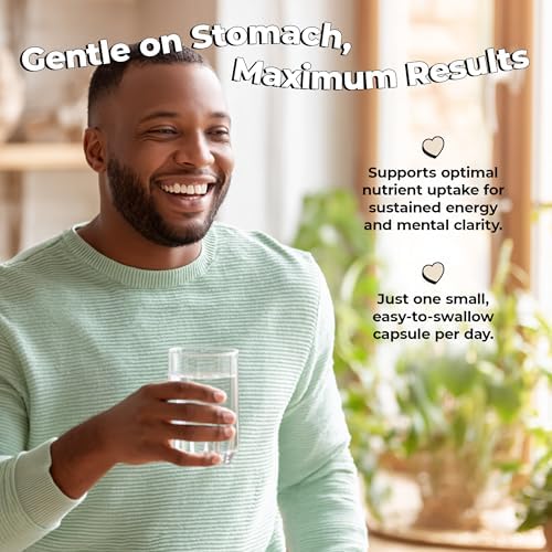 Suplemento de Hierro Future Kind para Mujeres y Hombres, Energía y Enfoque Diario, Hierro Bisglicinato Quelado 18mg, 100% DV con Vitamina C - Suave - imagen 3
